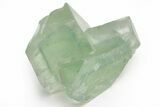 Green Cubic Fluorite Crystals with Phantoms - China #216257-1